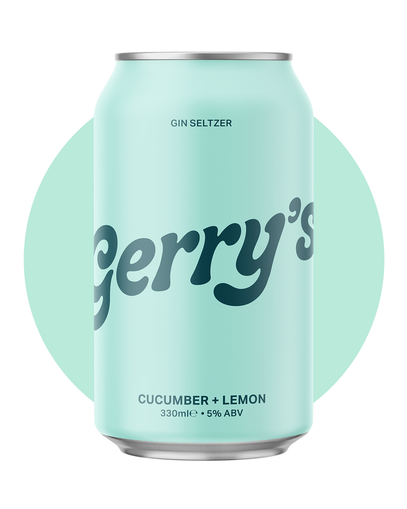 A can of Gerry's Cucumber + Lemon - Gin Seltzer