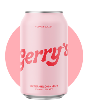 A can of Gerry's Watermelon + Mint - Vodka Seltzer