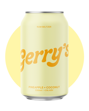 A can of Gerry's Pineapple + Coconut - Rum Seltzer